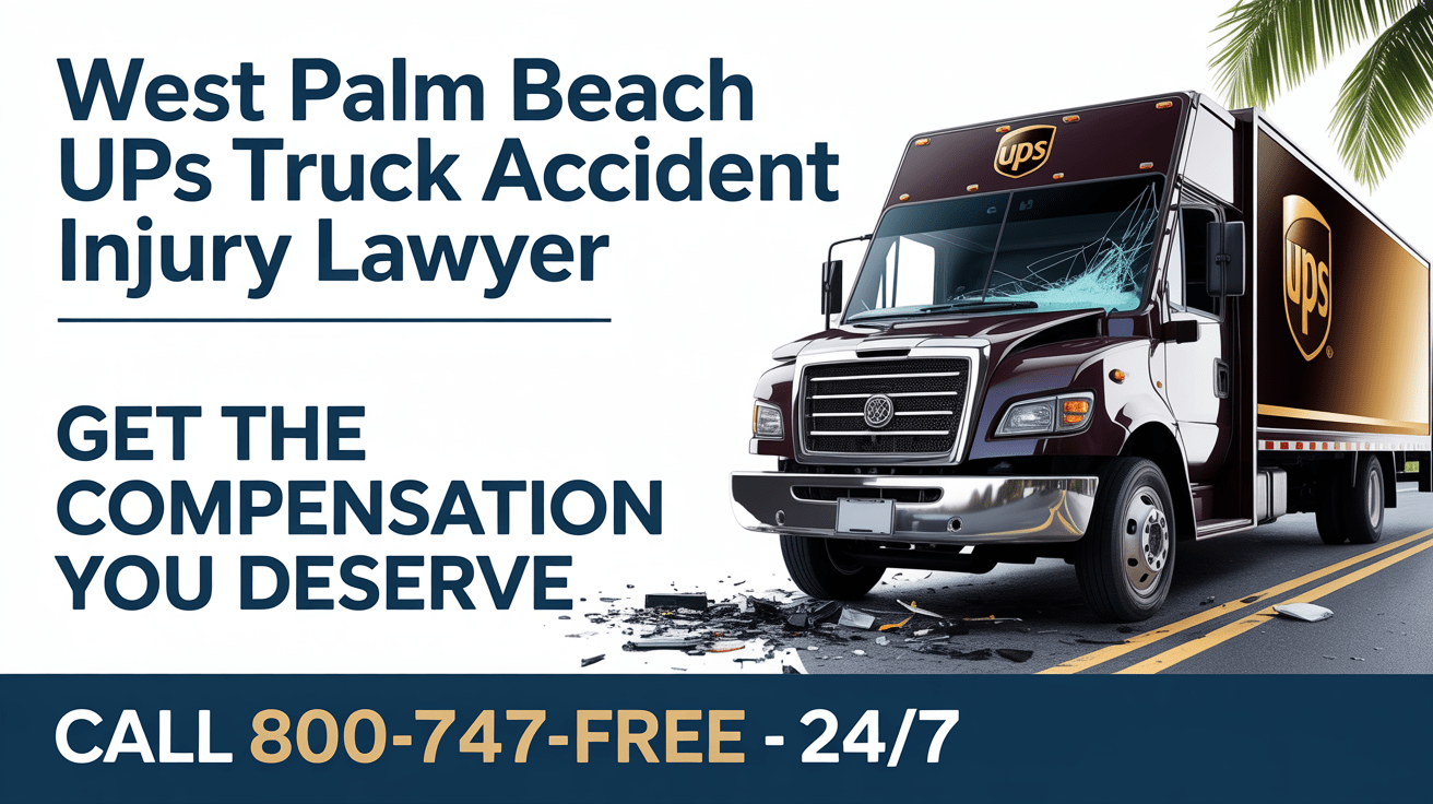 Abogado de lesiones por accidente de camión de UPS en West Palm Beach