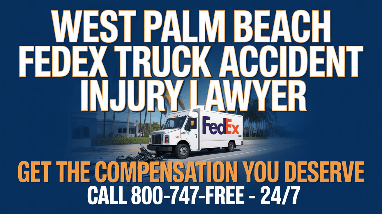 Abogado de Lesiones por Accidente de Camión de FedEx en West Palm Beach