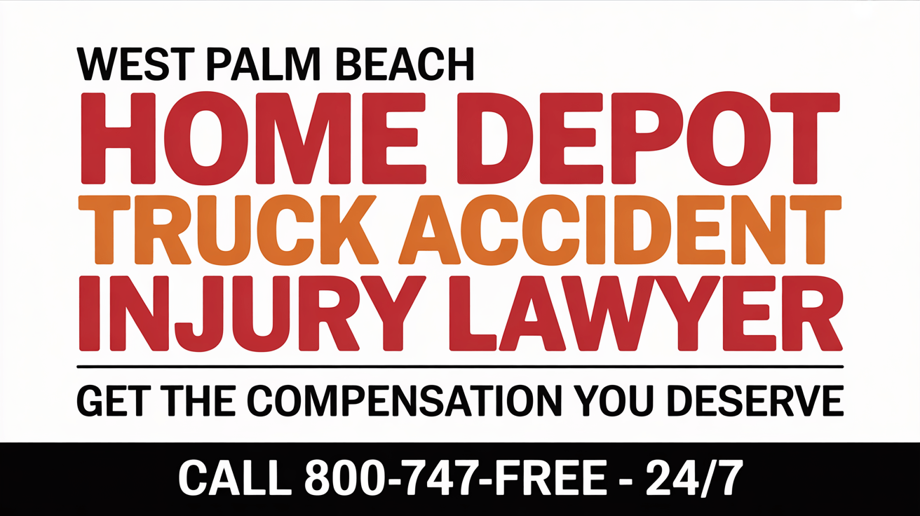 Abogado de lesiones por accidente de camión de Home Depot en West Palm Beach