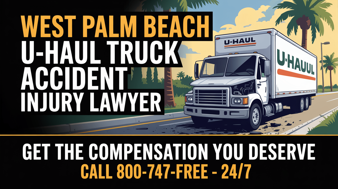 Abogado de lesiones por accidente de camión U-Haul en West Palm Beach