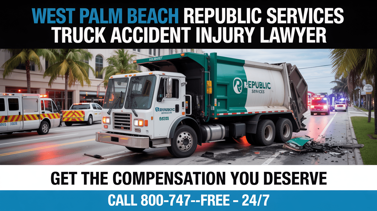 West Palm Beach Republic Services Truck Accident Injury Lawyer
