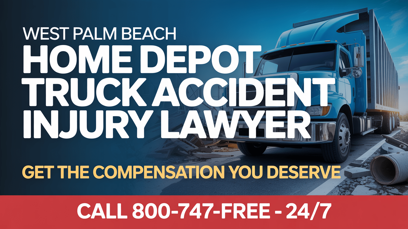 Abogado de lesiones por accidente de camión de Home Depot en West Palm Beach