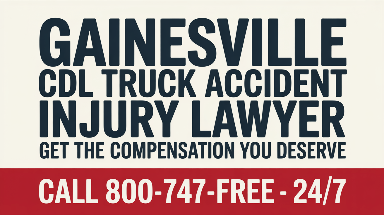 Gainesville CDL Truck Accident Injury Lawyer
