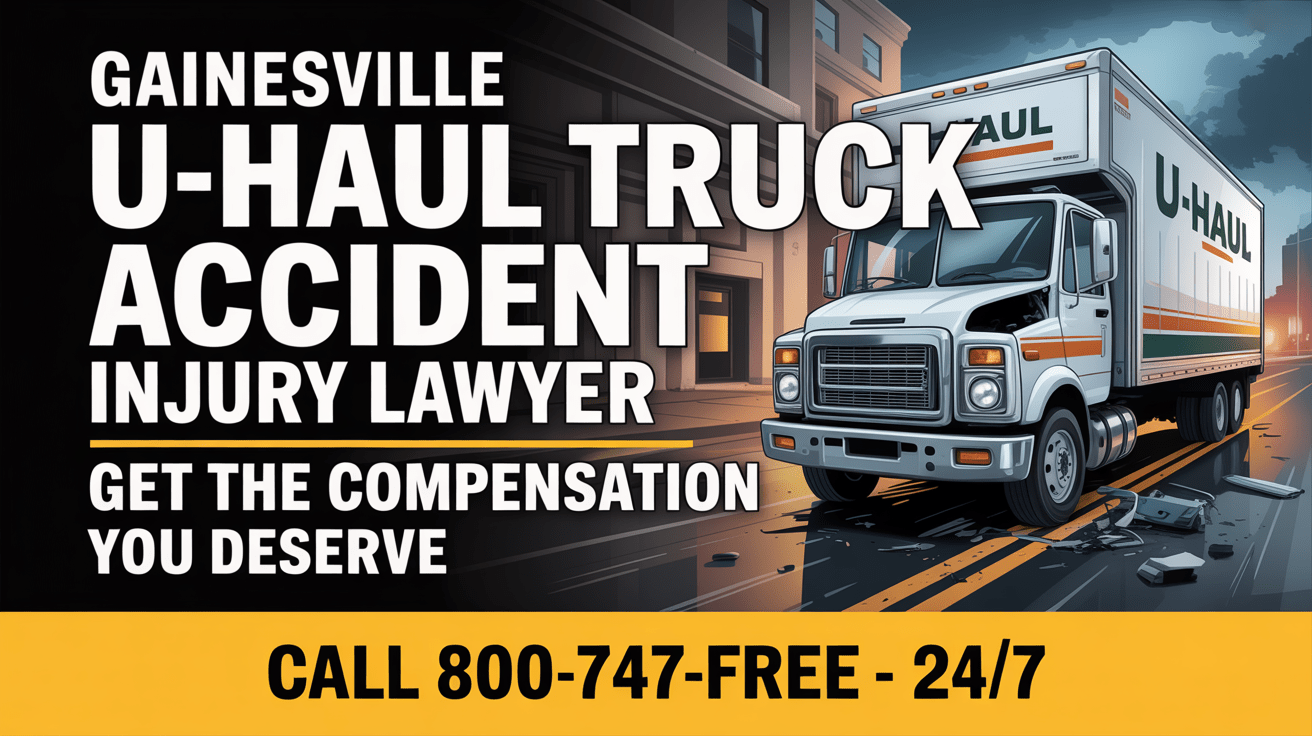 Abogado de lesiones por accidente de camión U-Haul en Gainesville
