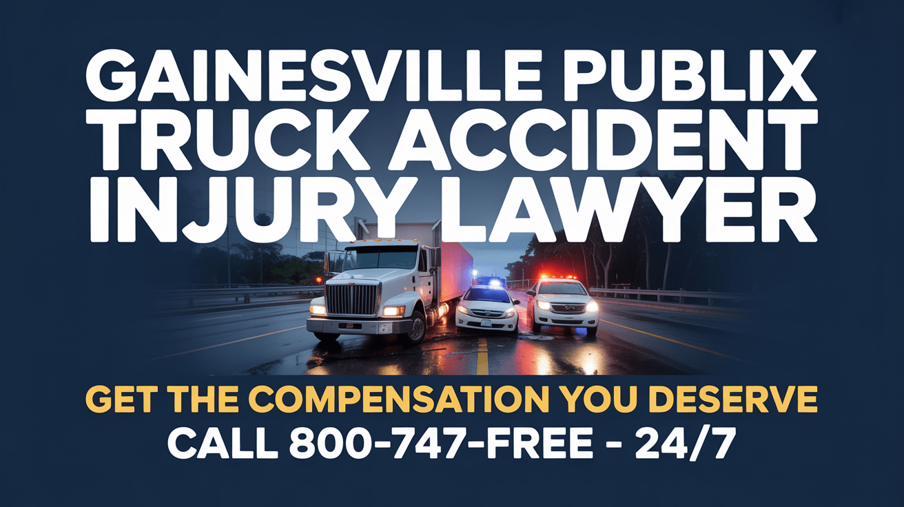 Abogado de lesiones por accidente de camión de Publix en Gainesville