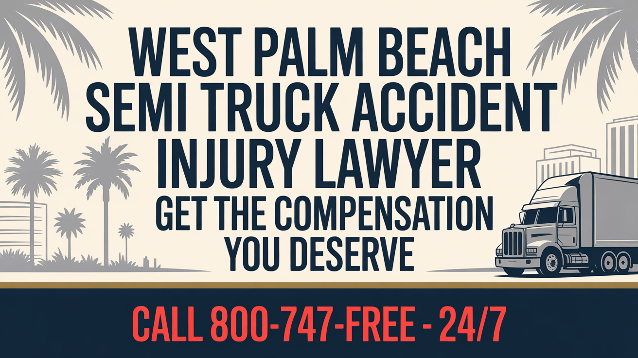 Abogado de Lesiones por Accidente de Camión Semi en West Palm Beach