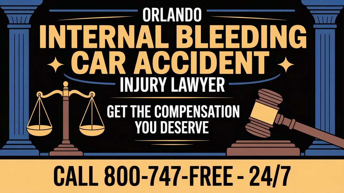Abogado de lesiones por accidente automovilístico con hemorragia interna en Orlando