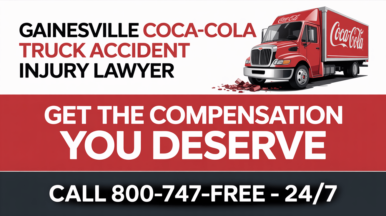 Abogado de lesiones por accidente de camión de Gainesville Coca-Cola