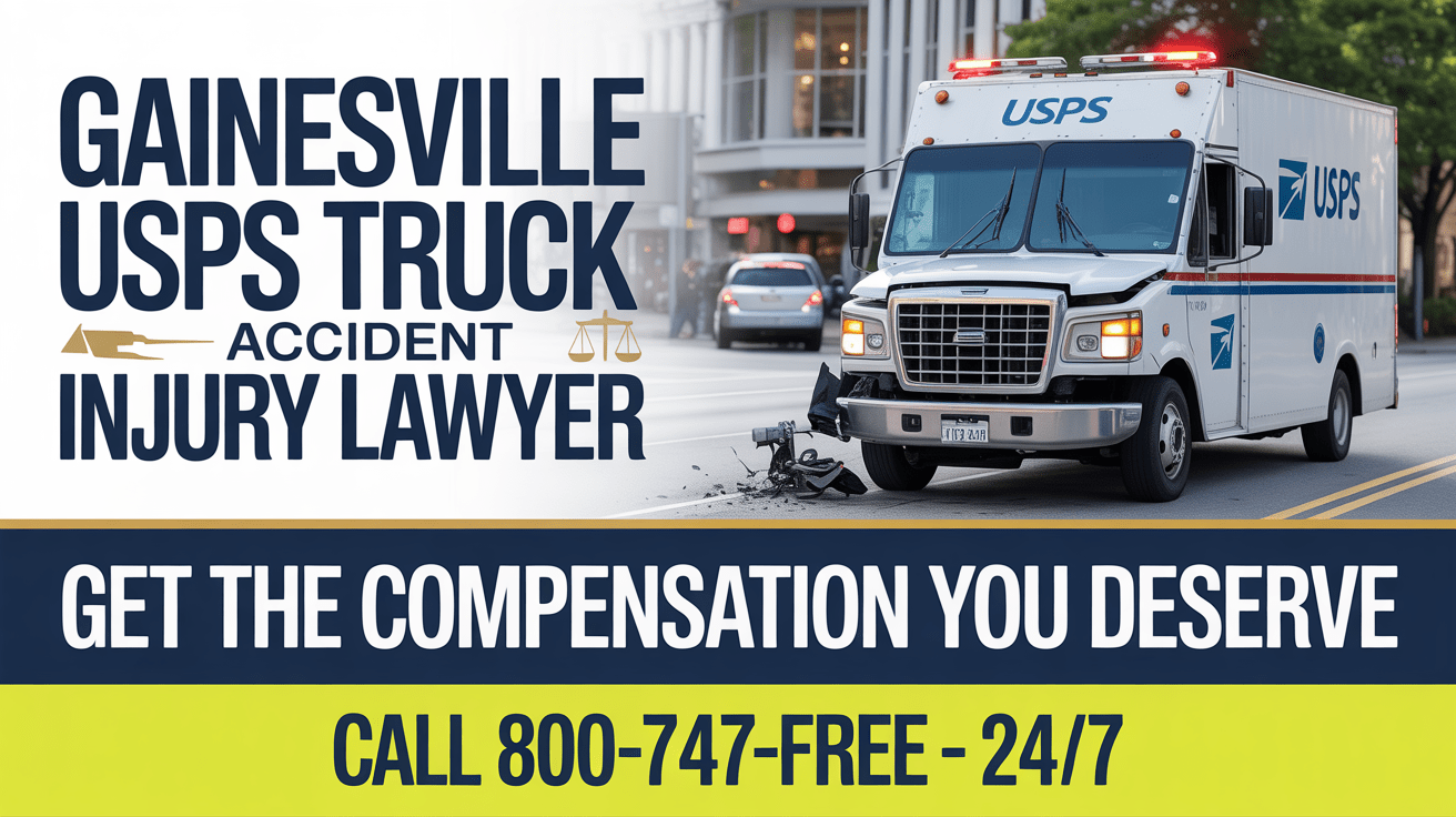 Abogado de lesiones por accidente de camión del USPS en Gainesville