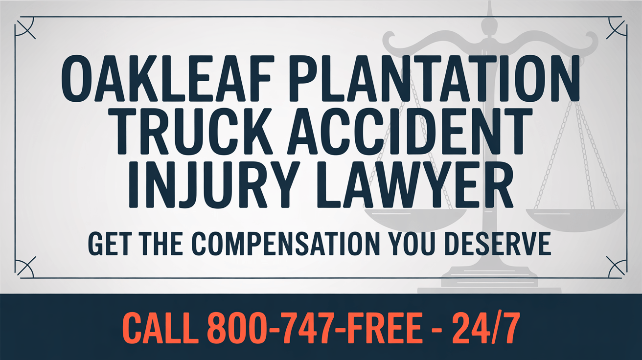 Oakleaf Plantation Truck Accident Injury Lawyer