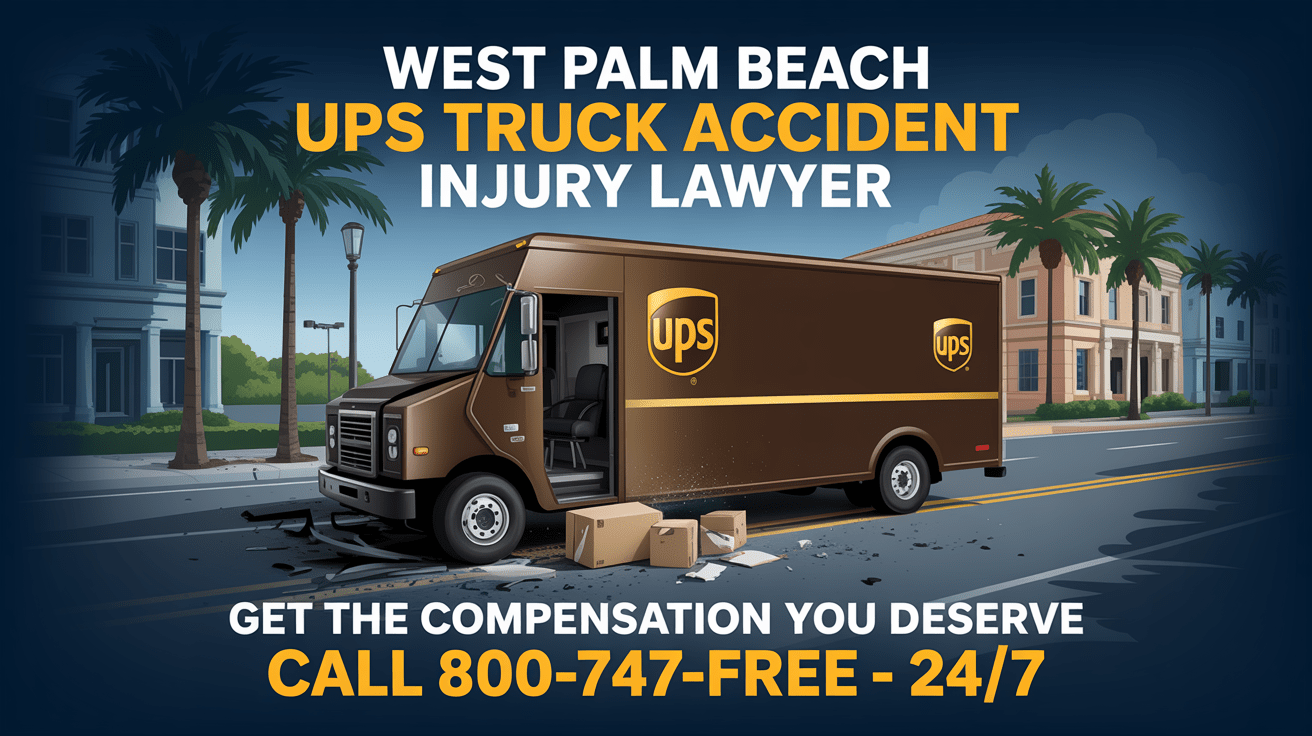 Abogado de lesiones por accidente de camión de UPS en West Palm Beach
