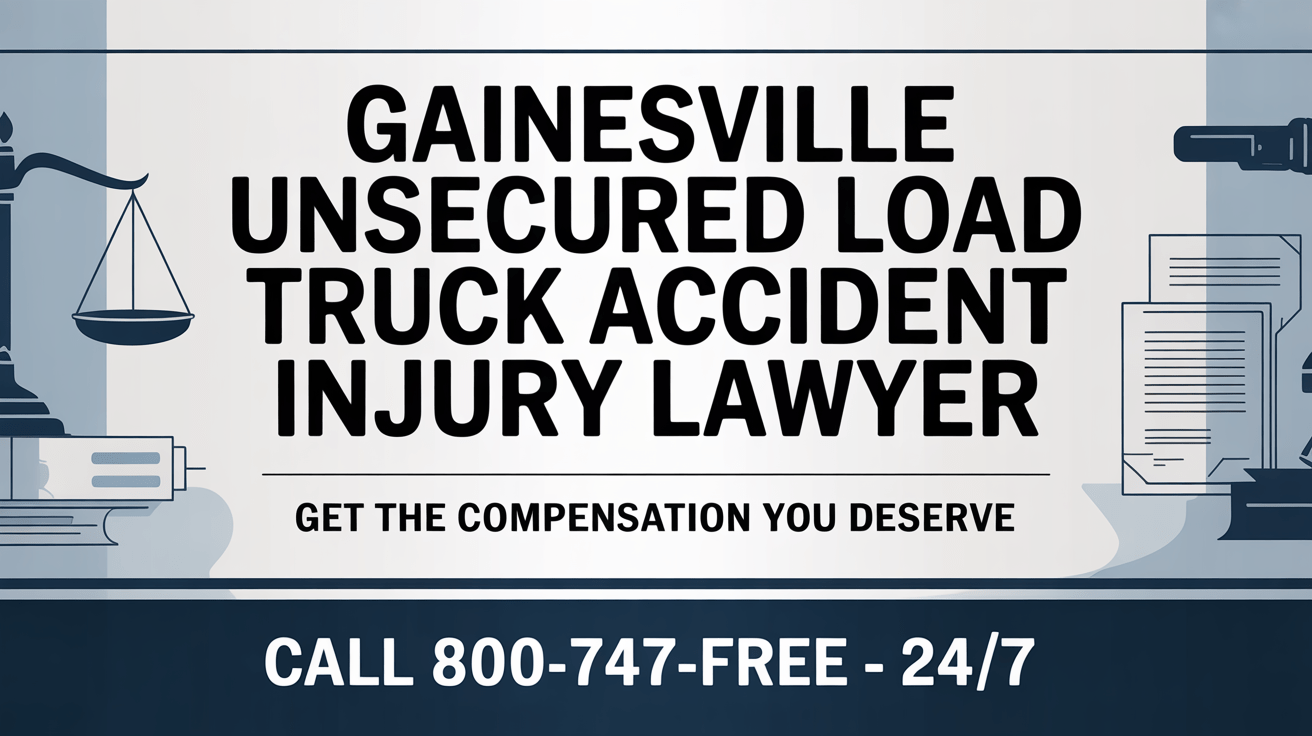 Abogado de Lesiones por Accidentes de Camiones con Carga No Asegurada en Gainesville