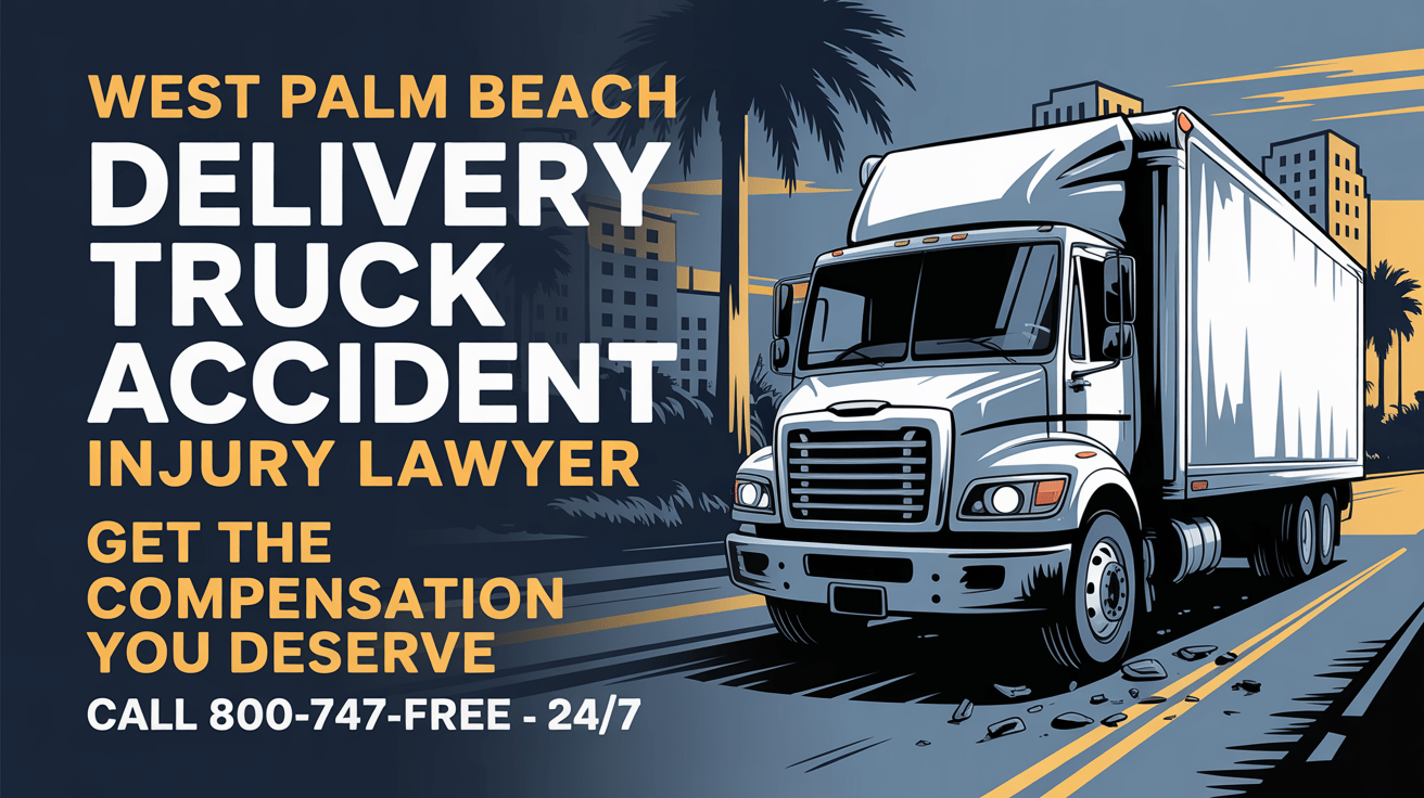 Abogado de lesiones por accidente de camión de entrega en West Palm Beach