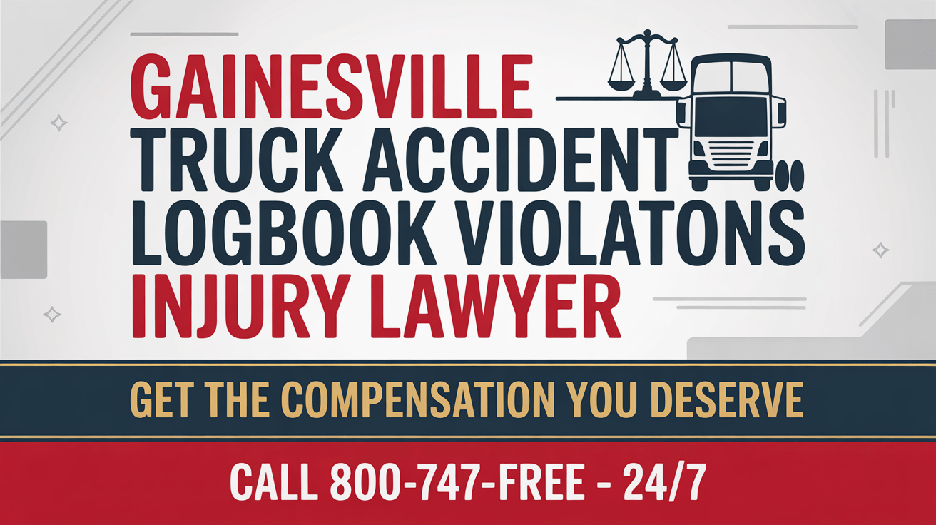 Abogado de lesiones por violaciones del libro de registro de accidentes de camiones en Gainesville