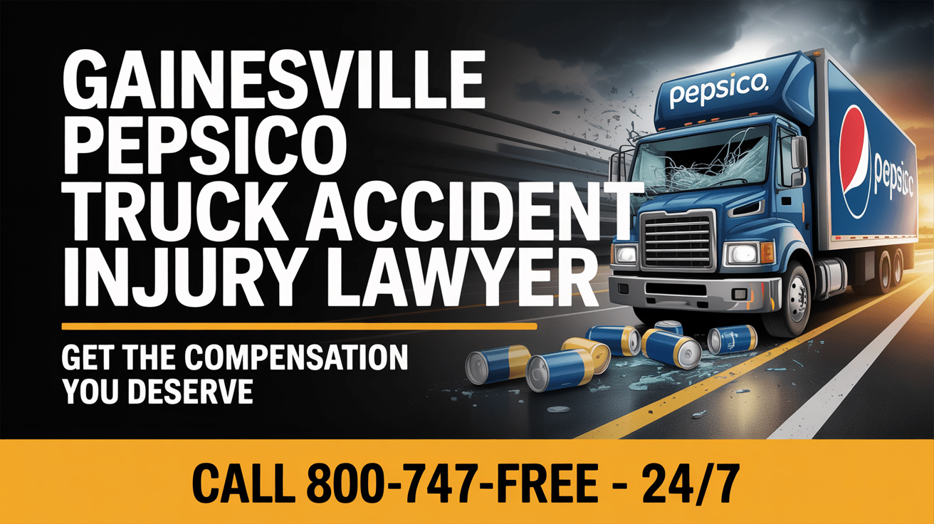 Abogado de lesiones por accidente de camión de PepsiCo en Gainesville