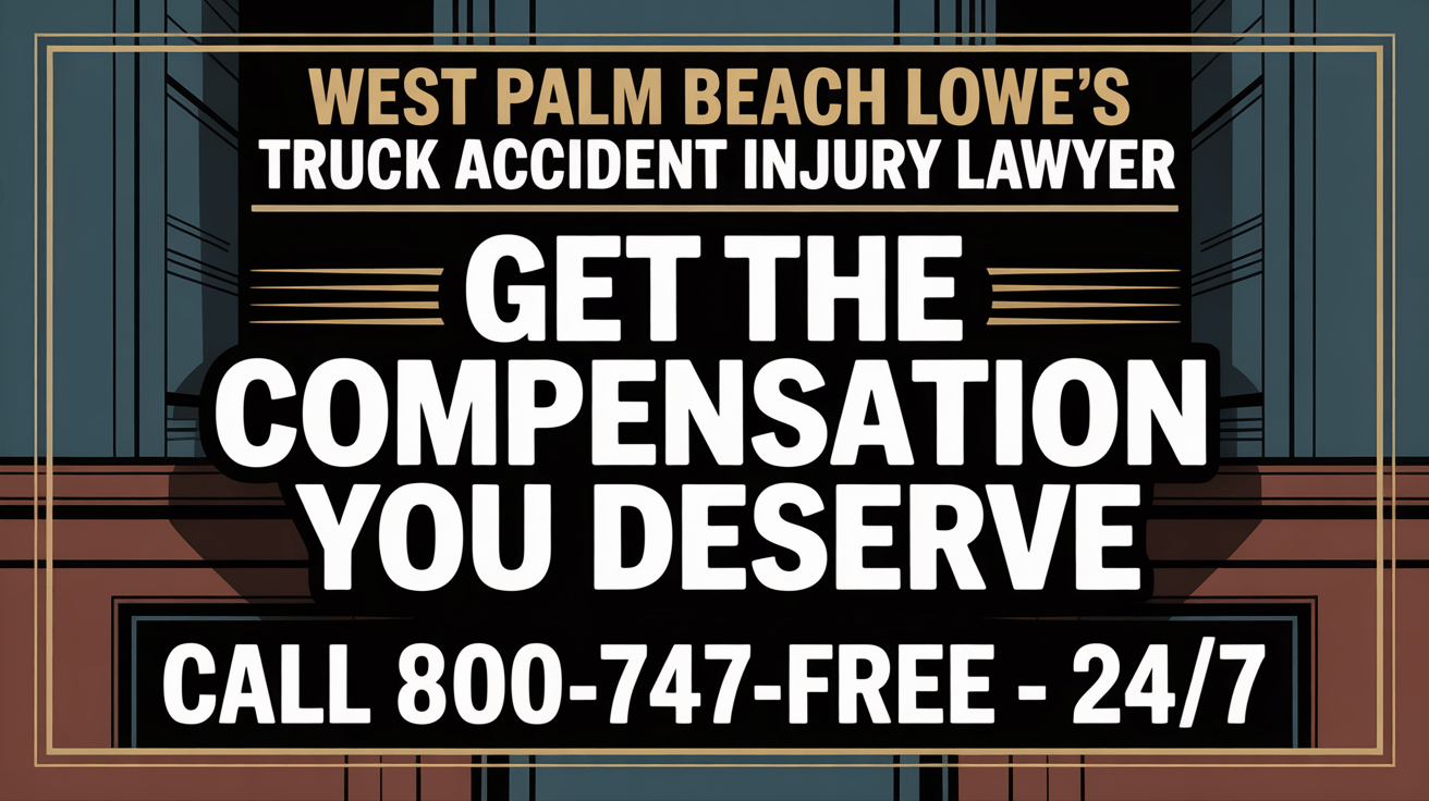 Abogado de lesiones por accidente de camión de Lowe's en West Palm Beach