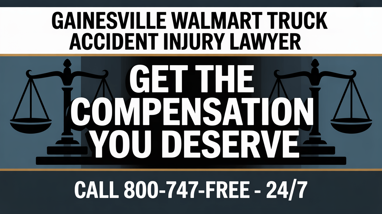 Abogado de lesiones por accidente de camión de Walmart en Gainesville