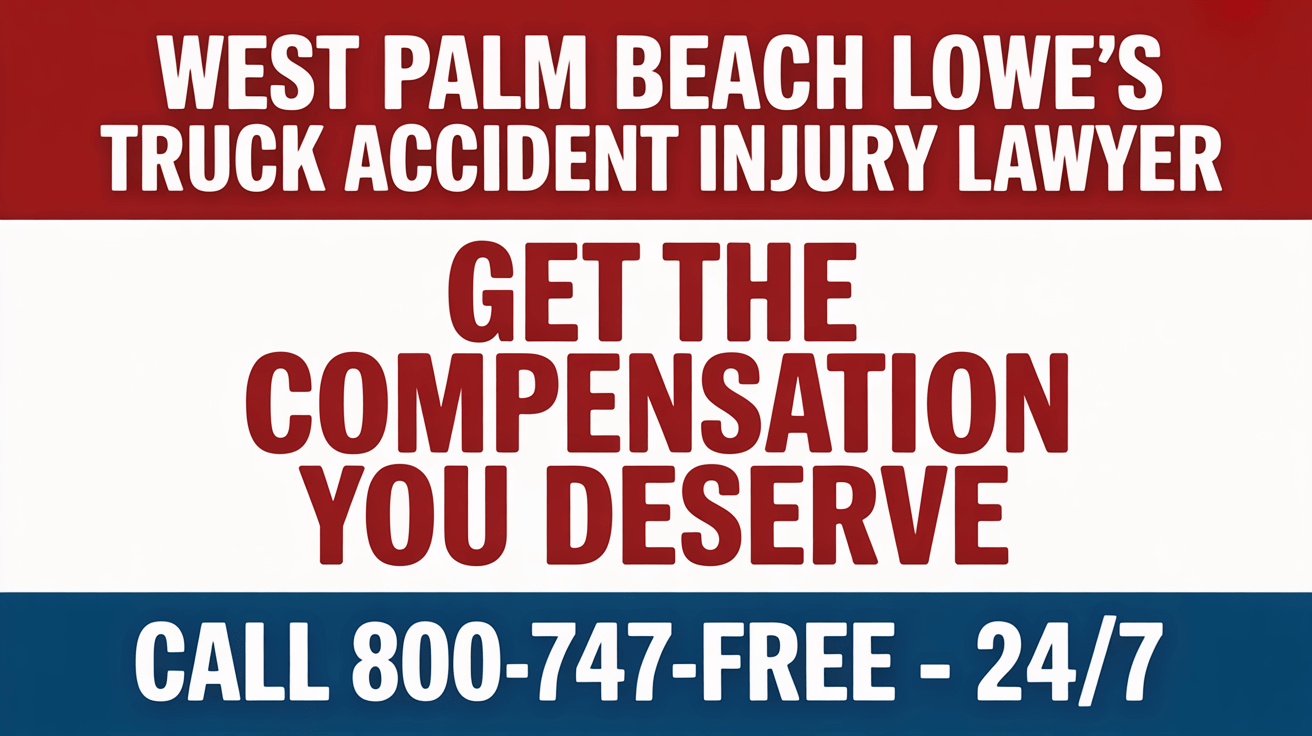 Abogado de Lesiones por Accidentes de Camiones de Lowe's en West Palm Beach