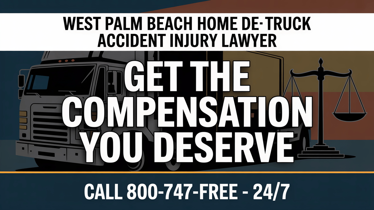 Abogado de lesiones por accidente de camión de Home Depot en West Palm Beach