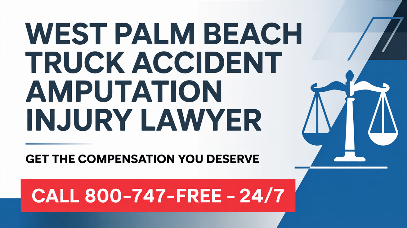 Abogado de lesiones por amputación en accidente de camión en West Palm Beach