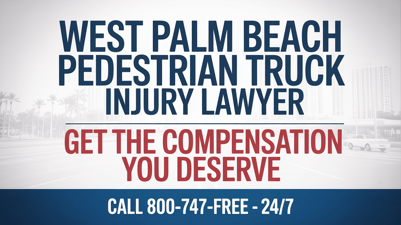 Abogado de lesiones por accidente de camión con peatones en West Palm Beach