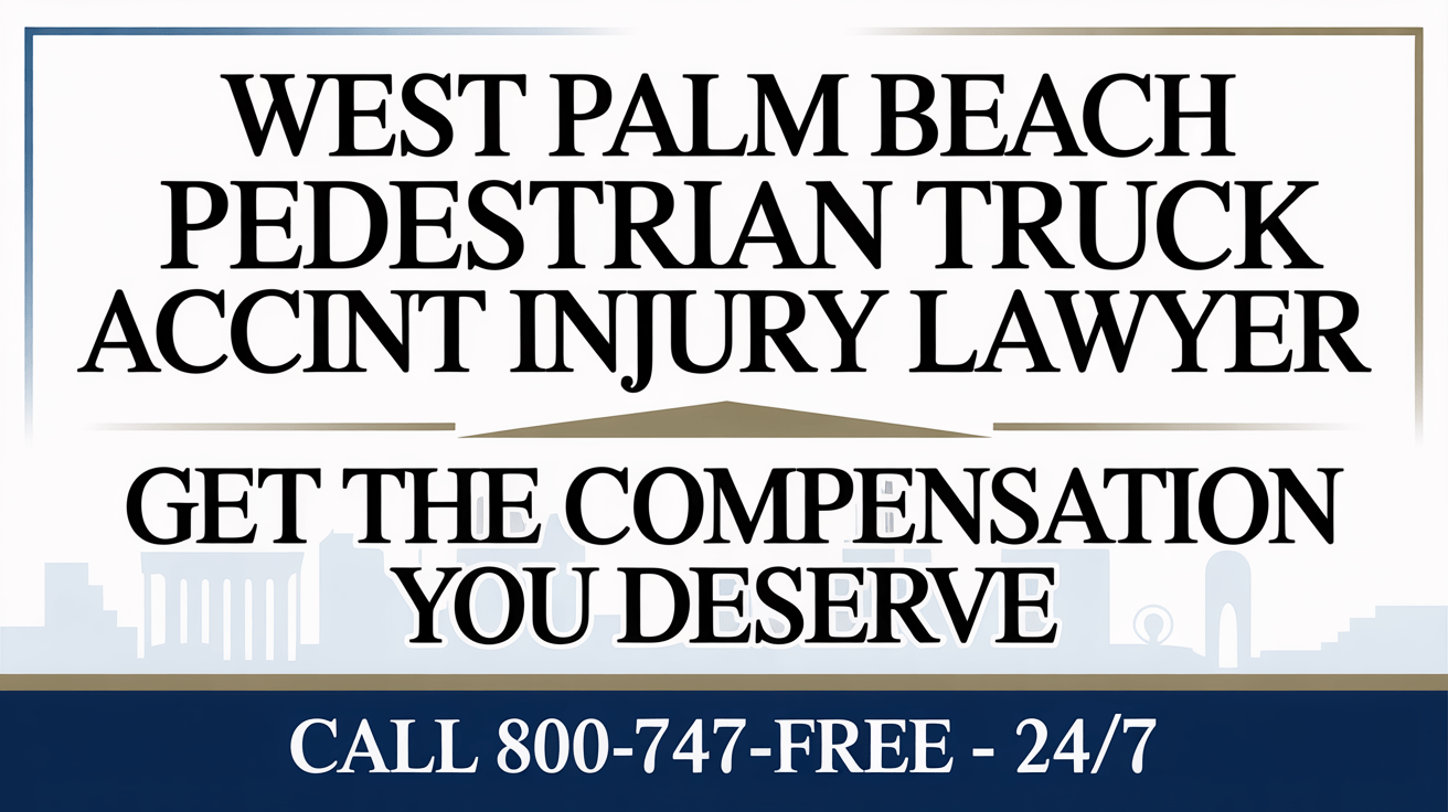 Abogado de Lesiones por Accidentes de Camiones con Peatones en West Palm Beach