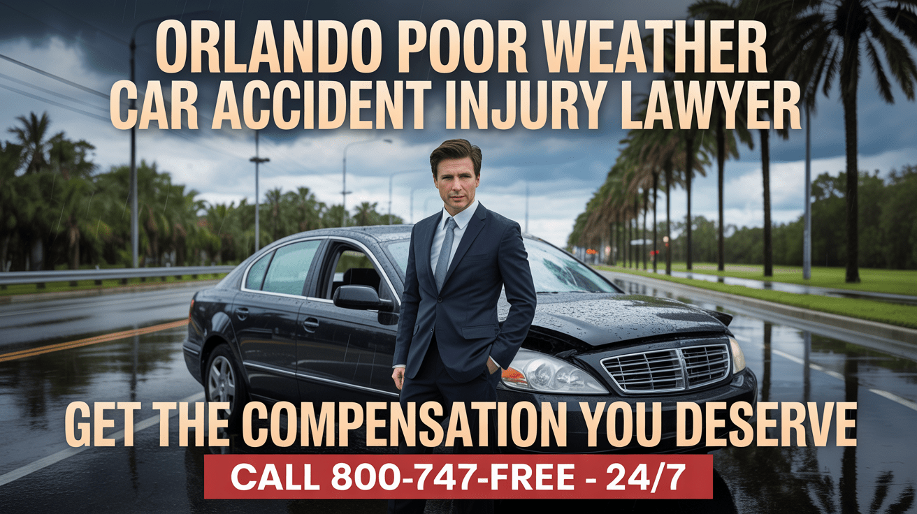 Abogado de lesiones por accidente automovilístico en condiciones climáticas adversas en Orlando