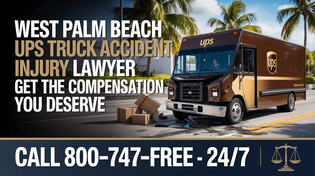 Abogado de lesiones por accidente de camión de UPS en West Palm Beach