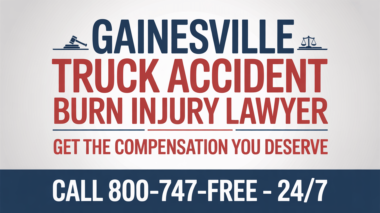 Abogado de lesiones por quemaduras en accidente de camión en Gainesville