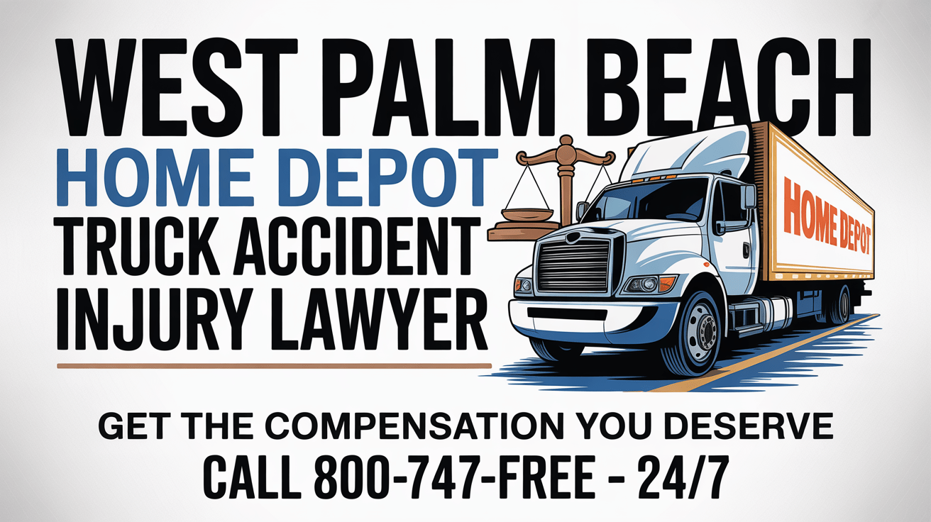 Abogado de lesiones por accidente de camión de Home Depot en West Palm Beach