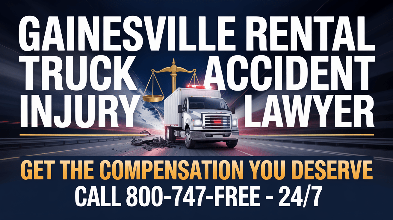 Abogado de lesiones por accidente de camión de alquiler en Gainesville