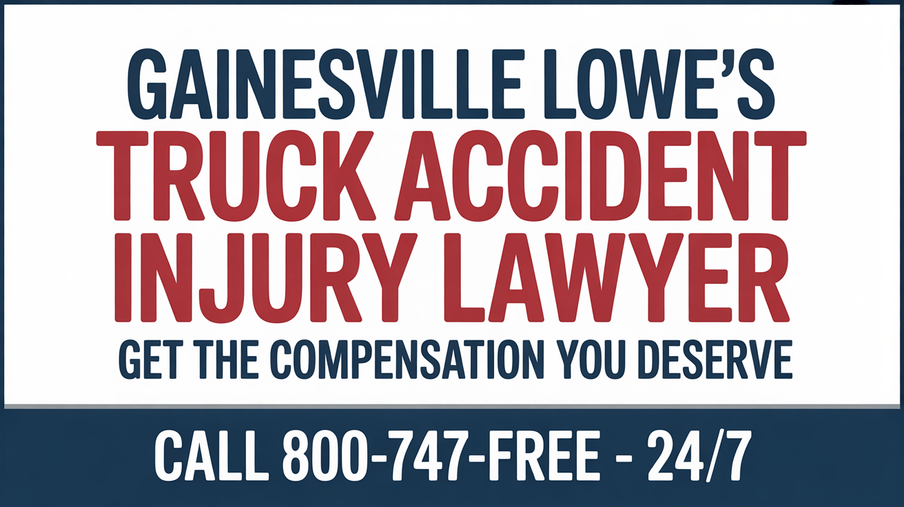 Abogado de Lesiones por Accidente de Camión de Lowe's en Gainesville