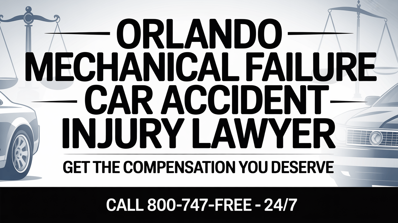Abogado de lesiones por accidente automovilístico por fallo mecánico en Orlando