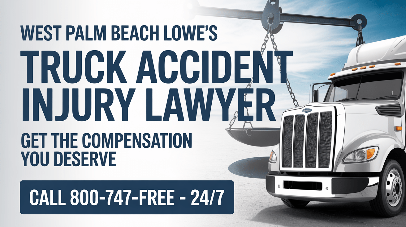 Abogado de lesiones por accidente de camión de Lowe's en West Palm Beach