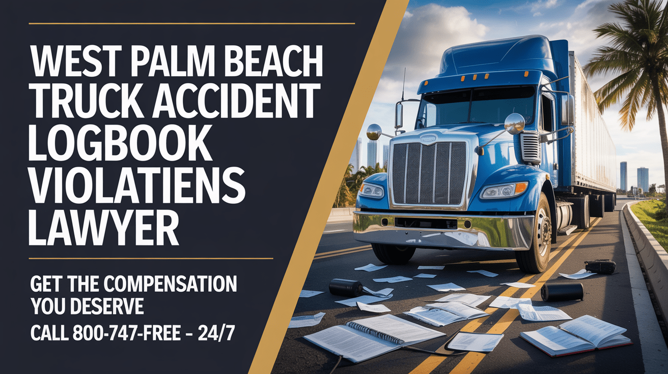 Violaciones del libro de registro en accidentes de camiones en West Palm Beach