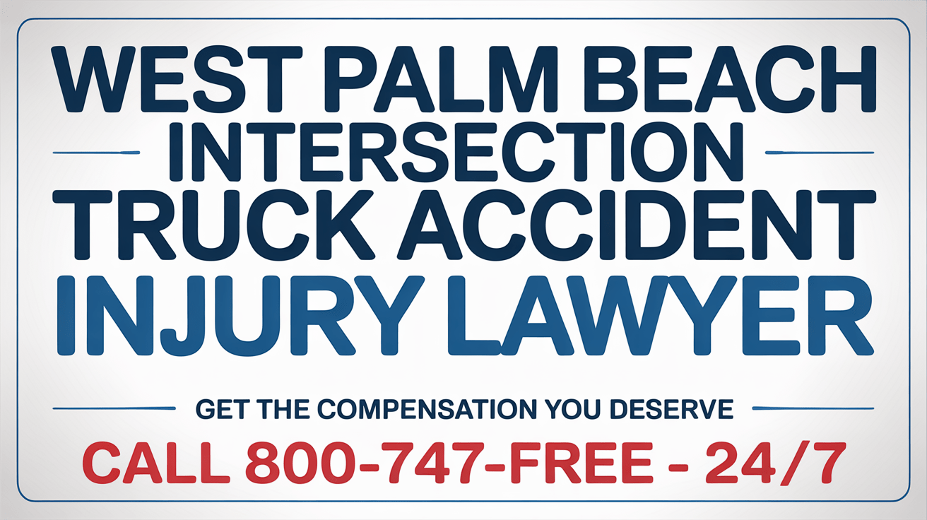 West Palm Beach Intersection Truck Accident Injury Lawyer