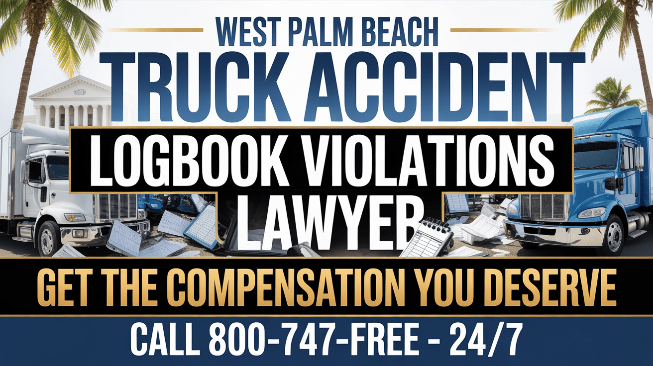 Violaciones del libro de registro en accidentes de camiones en West Palm Beach