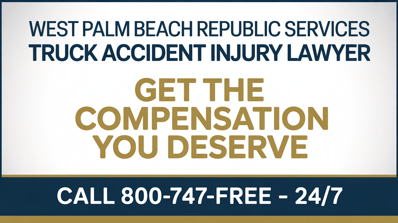 West Palm Beach Republic Services Truck Accident Injury Lawyer