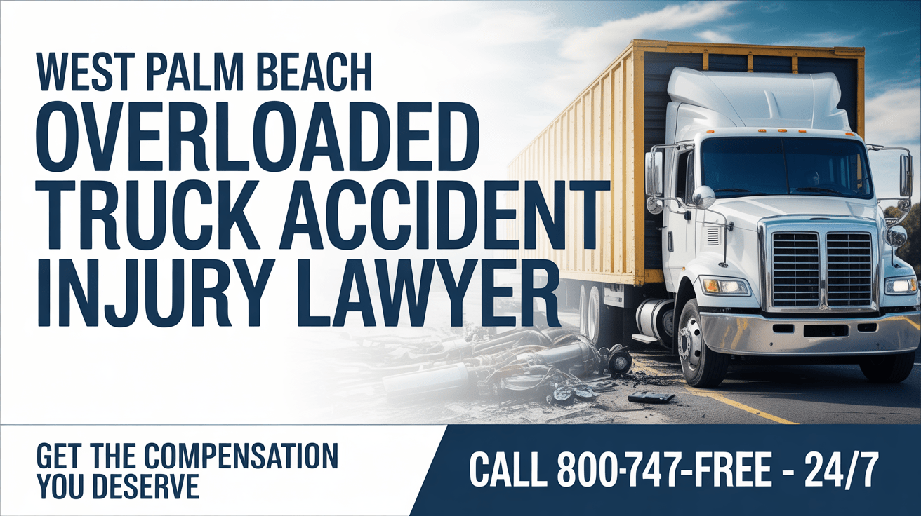 Abogado de lesiones por accidente de camión sobrecargado en West Palm Beach