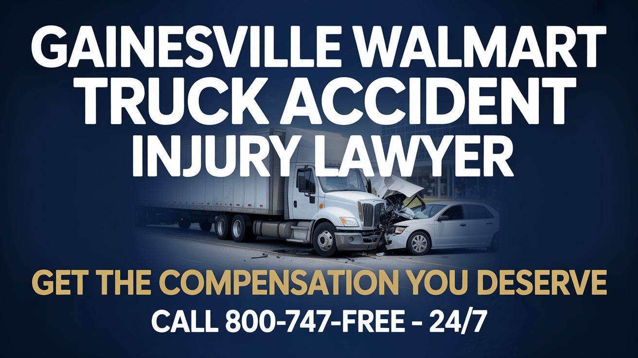 Abogado de lesiones por accidentes de camiones de Walmart en Gainesville