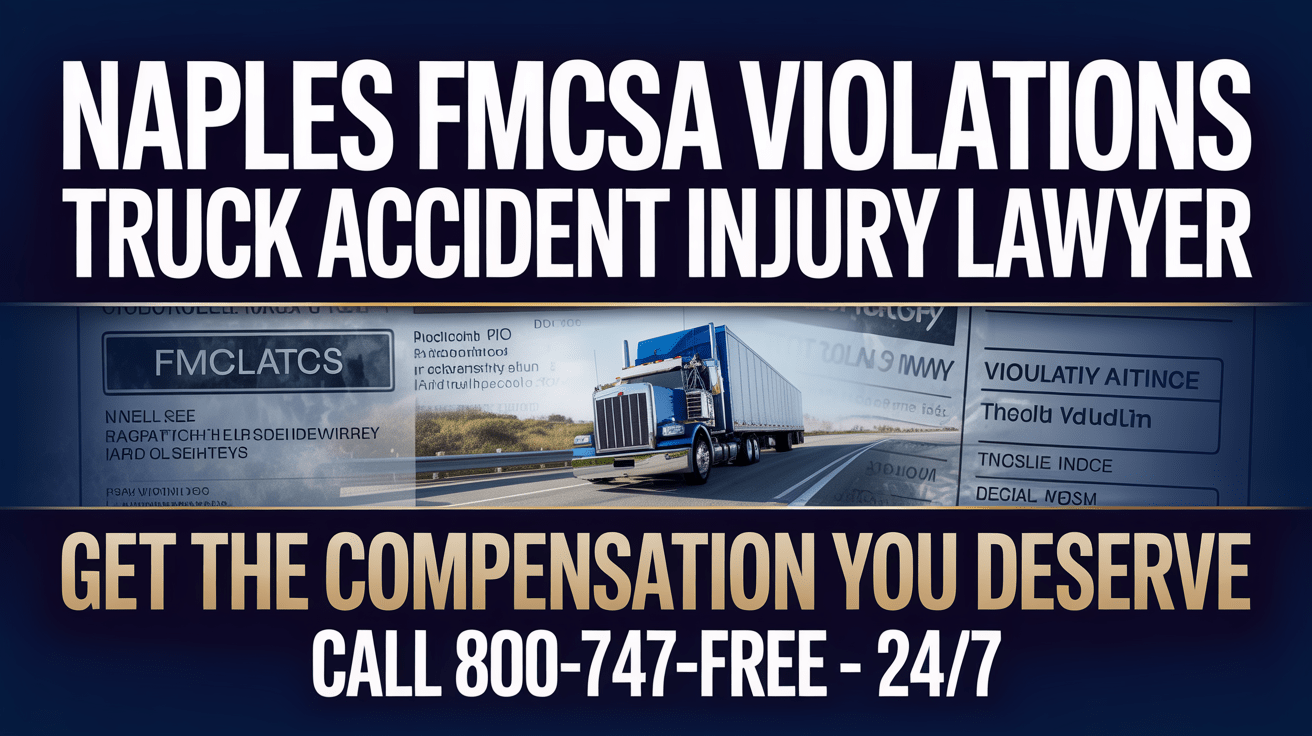 Abogado de lesiones por accidente de camión por violaciones de FMCSA en Nápoles