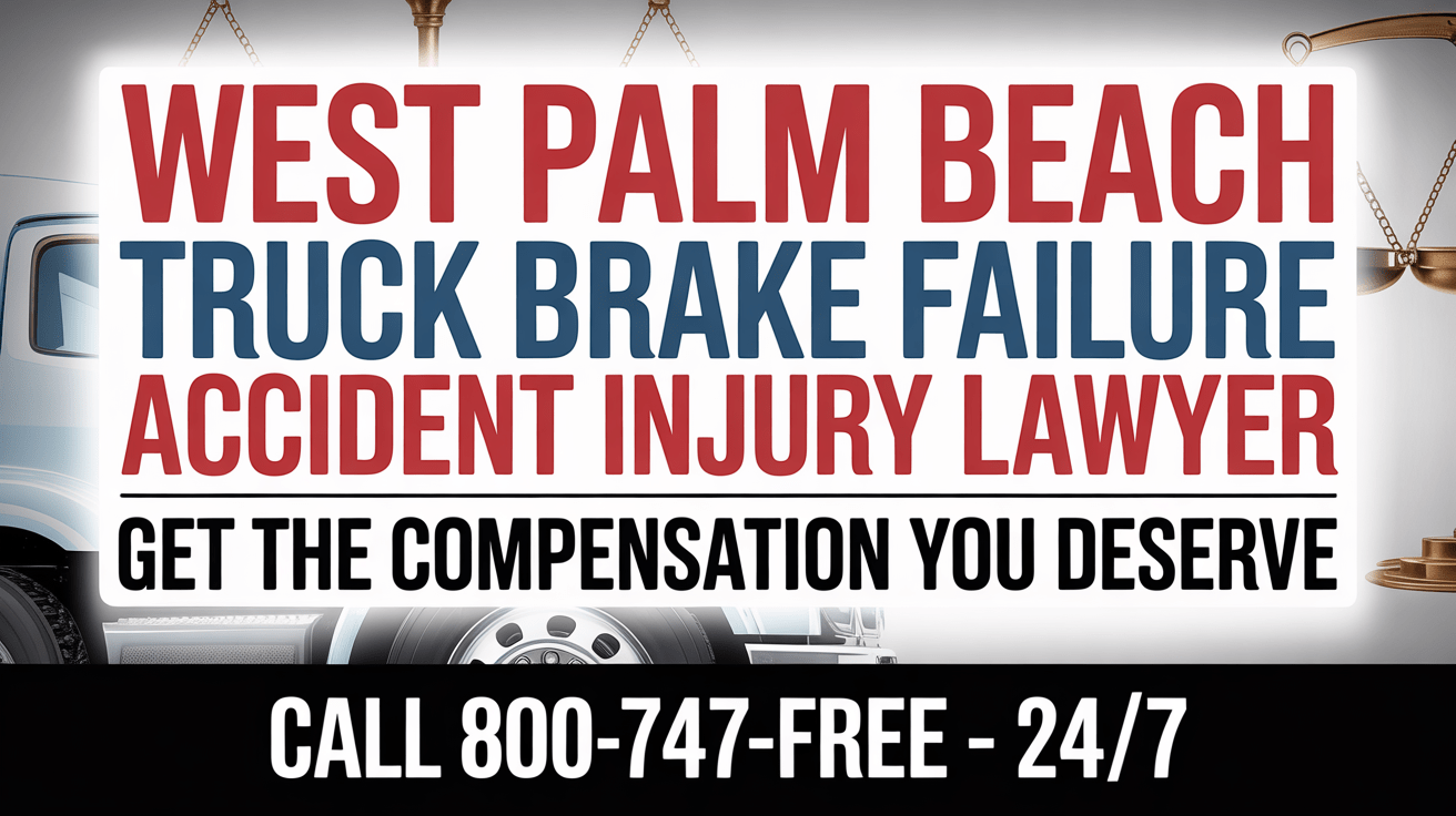 Abogado de lesiones por falla de frenos de camiones en West Palm Beach