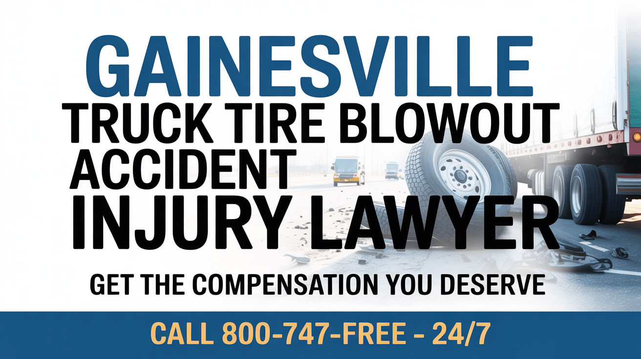 Gainesville Truck Tire Blowout Accident Injury Lawyer