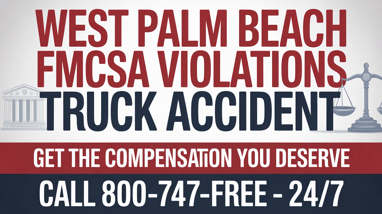 Abogado de lesiones por accidente de camión por violaciones de FMCSA en West Palm Beach