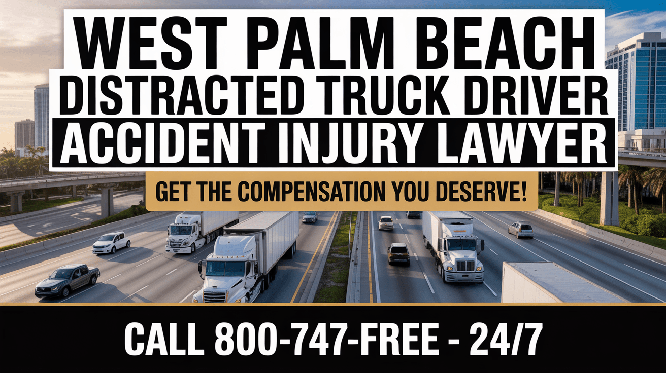 West Palm Beach Distracted Truck Driver Accident Injury Lawyer