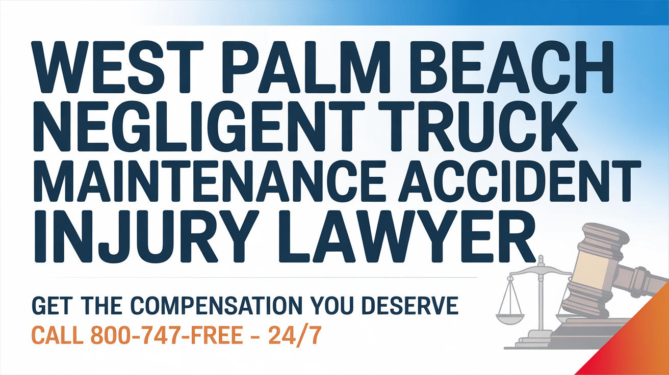 Abogado de Lesiones por Accidente de Mantenimiento Negligente de Camiones en West Palm Beach