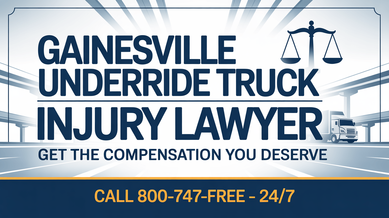 Abogado de lesiones por accidentes de camiones con underride en Gainesville