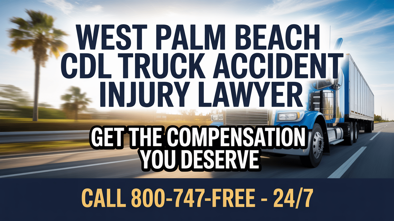 Abogado de Lesiones por Accidentes de Camiones CDL en West Palm Beach