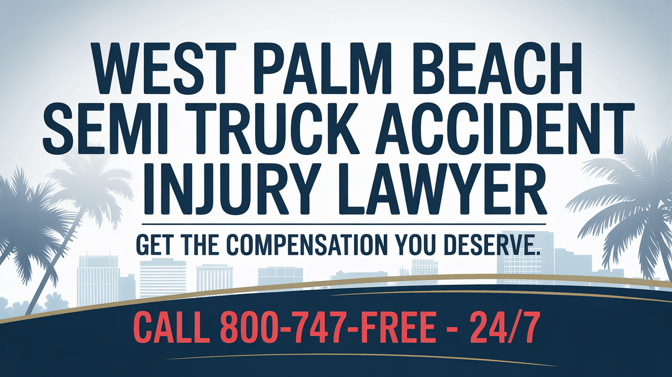 Abogado de Lesiones por Accidente de Camión Semi en West Palm Beach