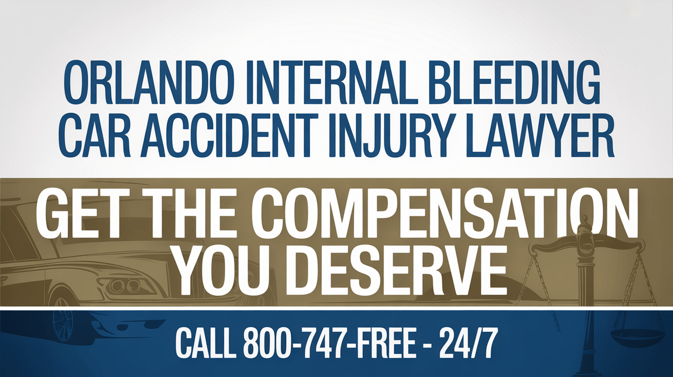 Abogado de lesiones por accidente de coche con hemorragia interna en Orlando